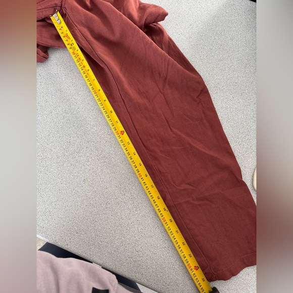 Vero Moda Sleeveless Wrap Jumpsuit Linen blend Waist Tie Women Large Office - Picture 13 of 13